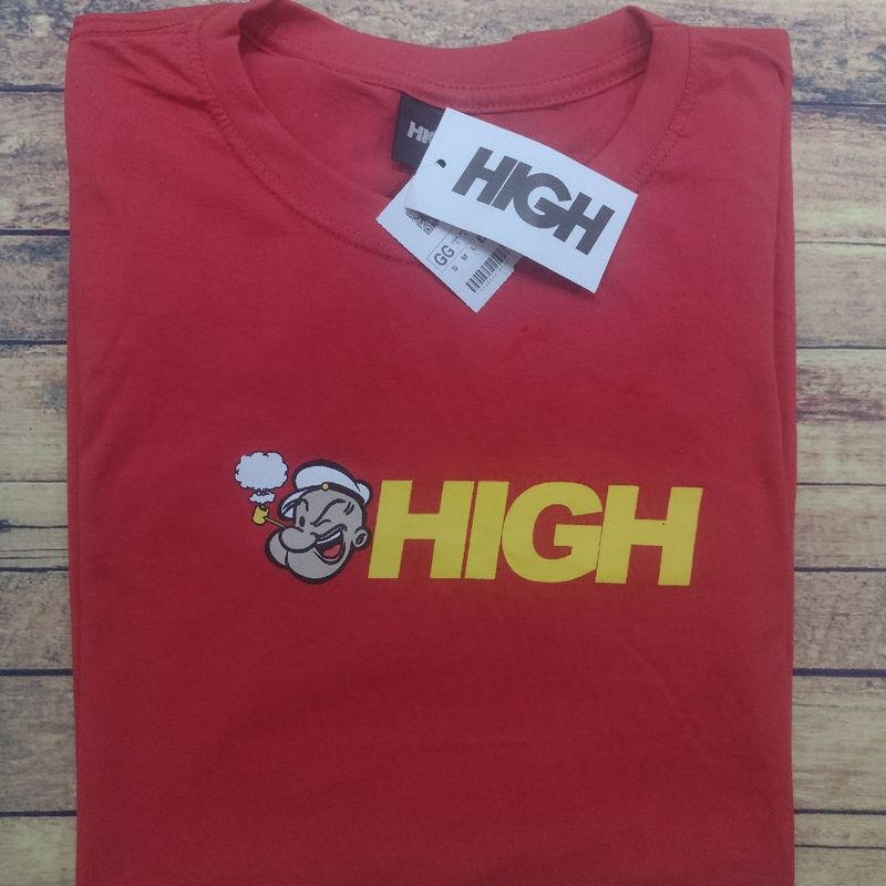 Camiseta Masculina Marca High Popeye, Camiseta Masculina High Nunca Usado  95172937
