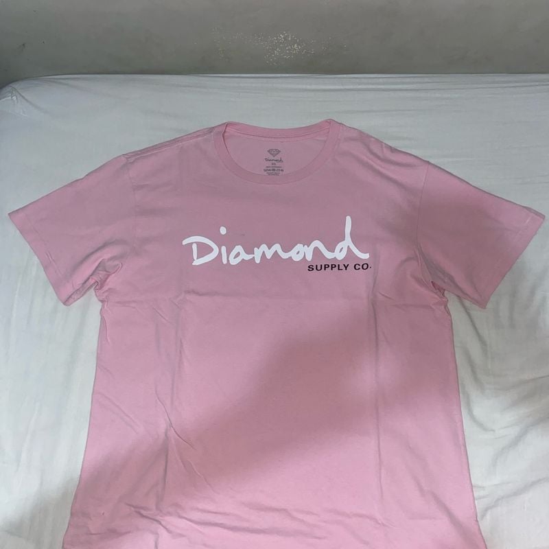 Diamond supply co clearance pink shirt