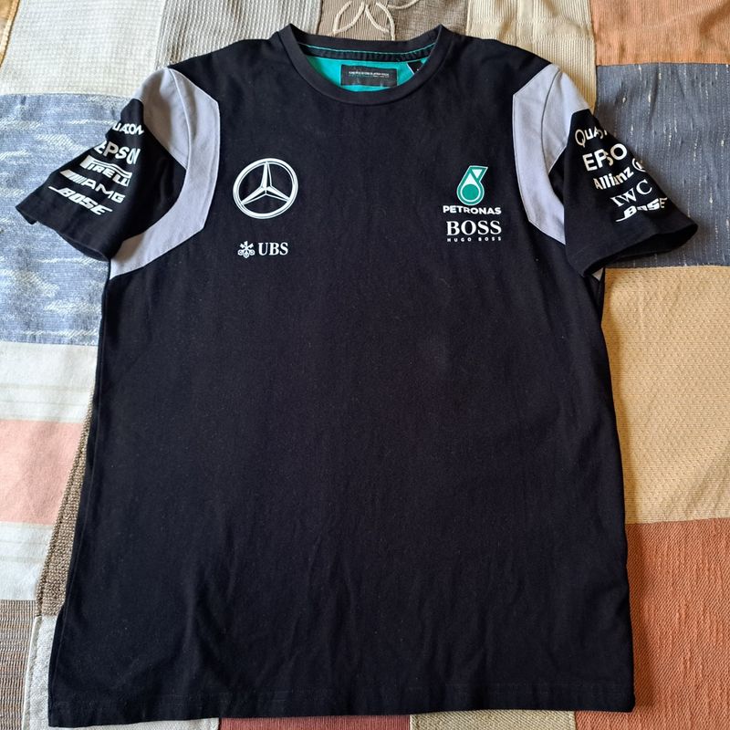 Camiseta Mercedes Bens Petronas 1 Camiseta Masculina Mercedes