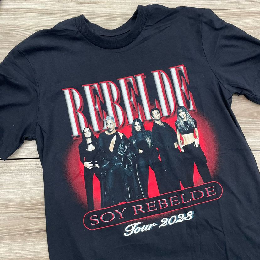 Camiseta Merch Rbd - Soy Rebelde Tour | Blusa Feminina Rbd Nunca Usado ...