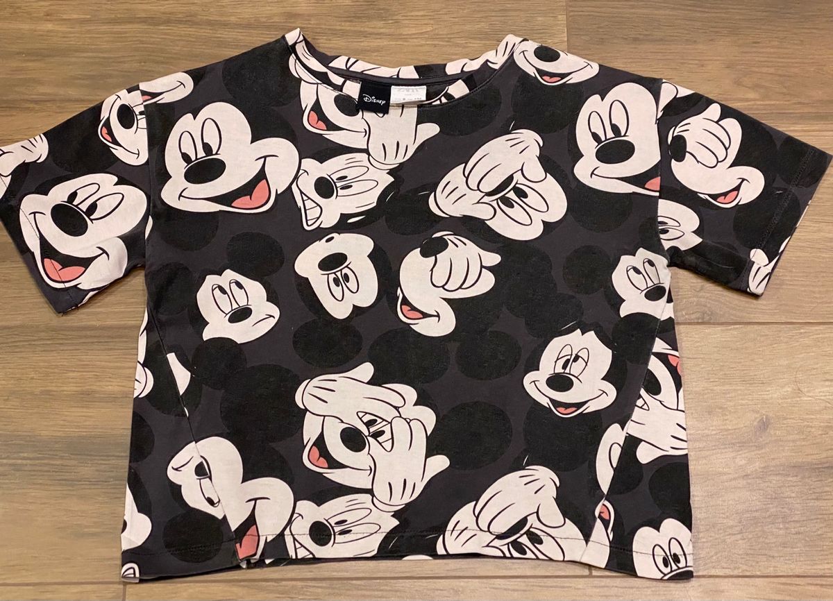 Camiseta Mickey Zara Roupa Infantil para Menina Zara Usado