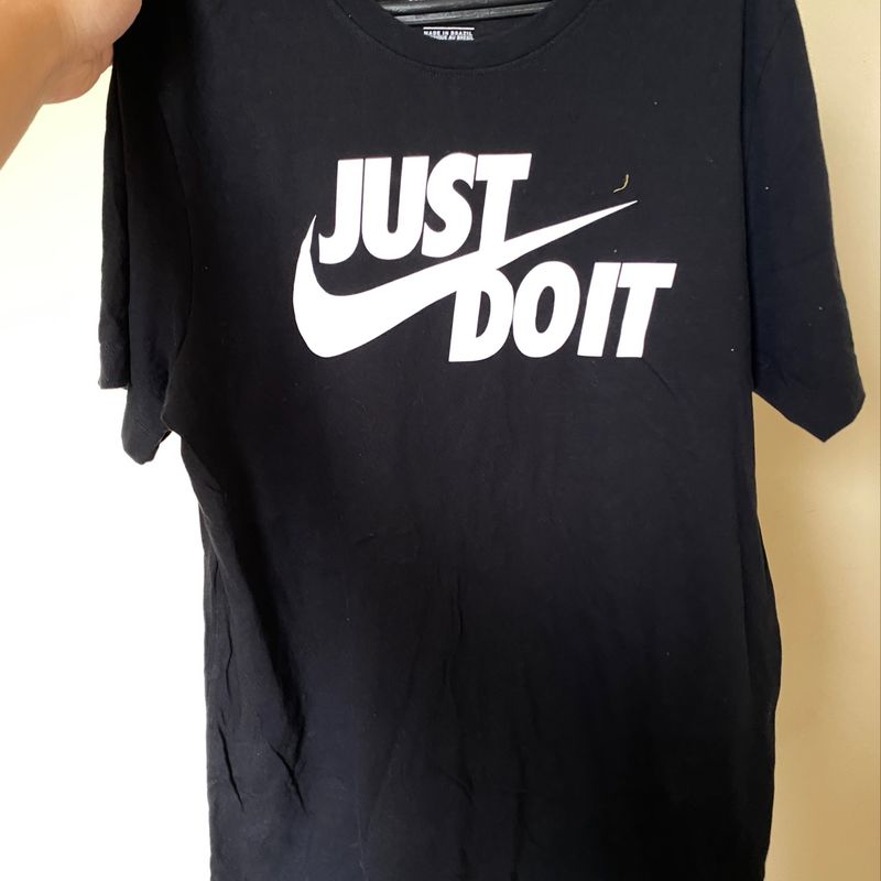 Camiseta Nike Just do It M Preta | Nike Usado 96508547 | enjoei