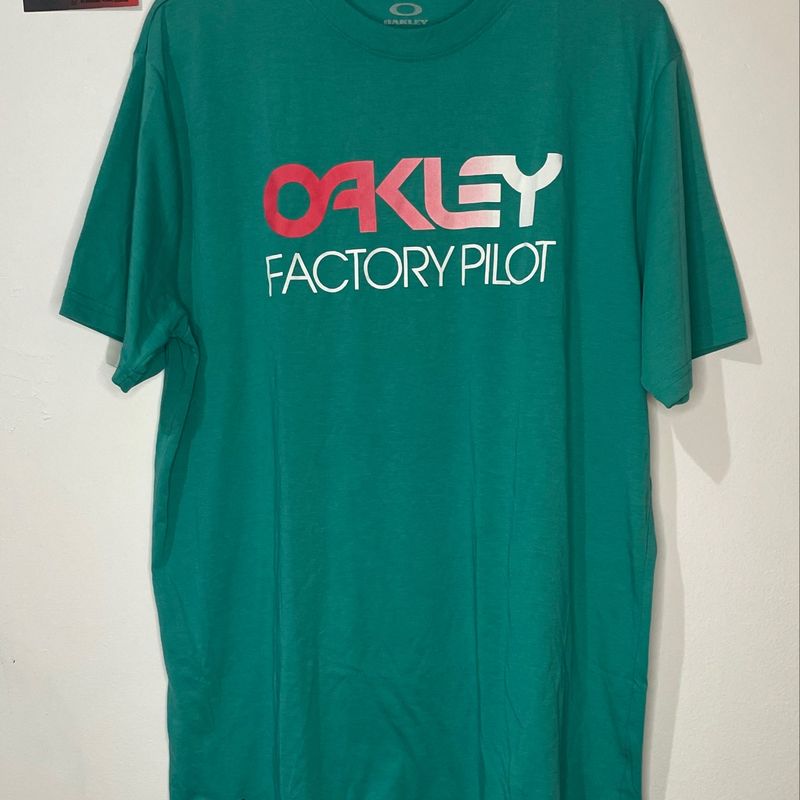 Camiseta Oakley Factory Pilot Verde Tamanho G | Camiseta Masculina