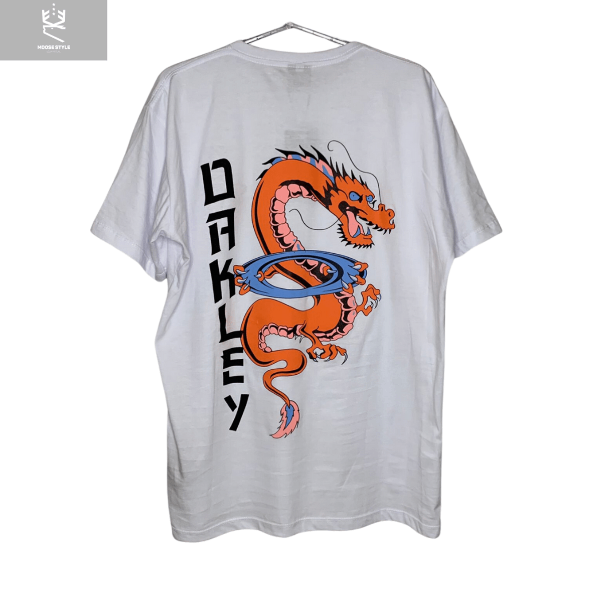 Camiseta Oakley Dragon Tatto Bege, Camiseta Masculina Oakley Nunca Usado  89089151