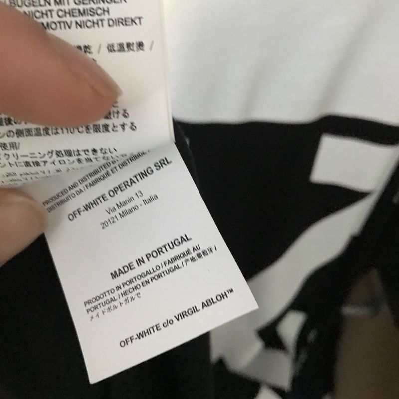 Camiseta off white online temperature