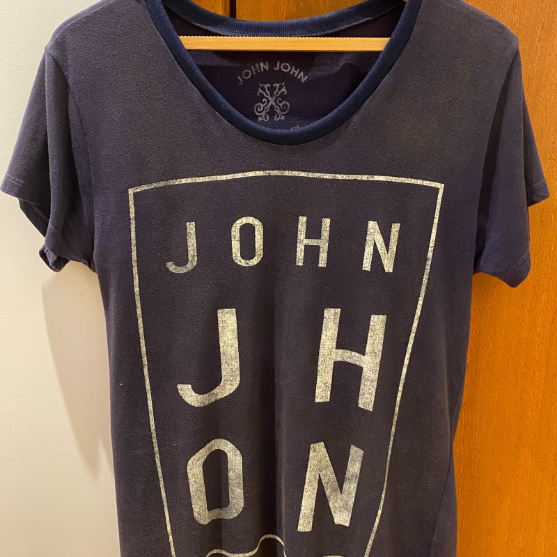 Camiseta John John Made In Heaven Azul Caveira | Camiseta Masculina John  John Nunca Usado 91477888 | enjoei