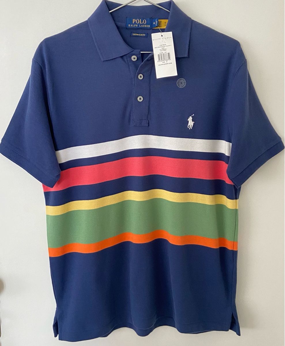 トップス POLO RALPH LAUREN CUSTOM SLIM FIT M Camiseta Original Polo Ralph Lauren Custom Slim Fit | Polo Ralph