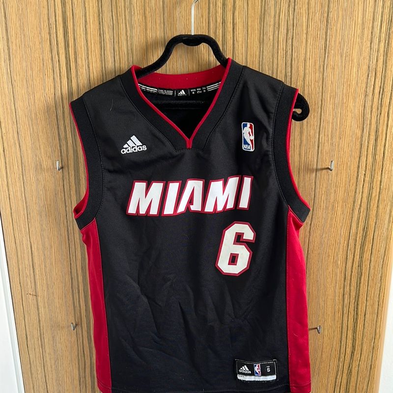 Camiseta Original Regata Adidas Nba Miami Roupa Infantil para Menino Adidas Usado 85815112 enjoei