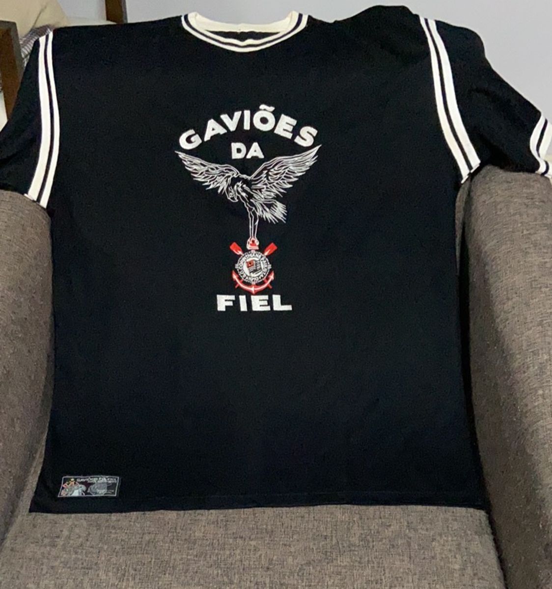 Camiseta Original Torcida Gaviões da Fiel.