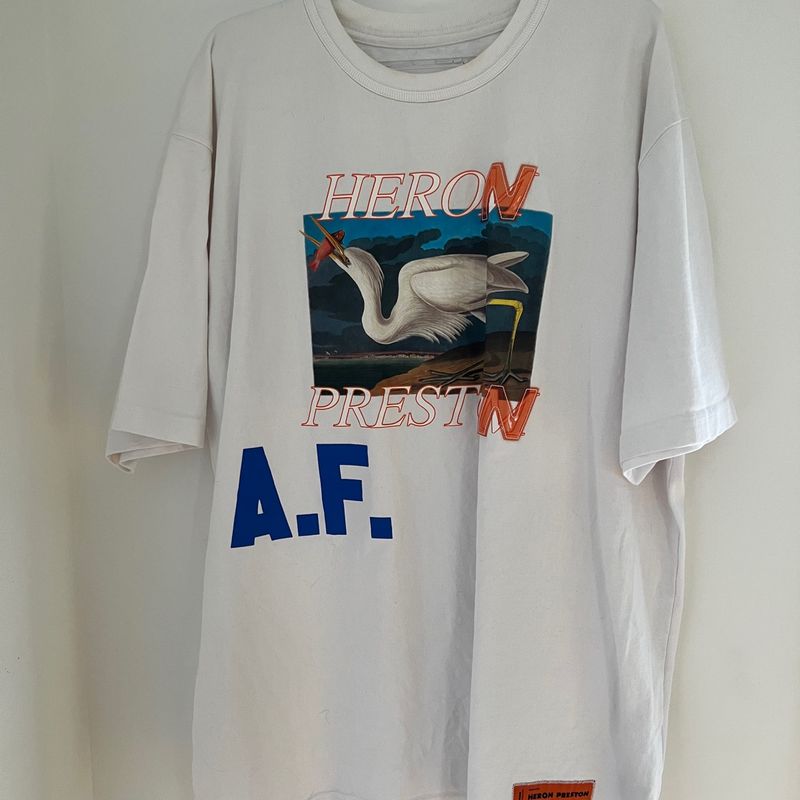 Camiseta Oversized Heron Preston Camiseta Masculina Heron Preston Usado 87030854 enjoei