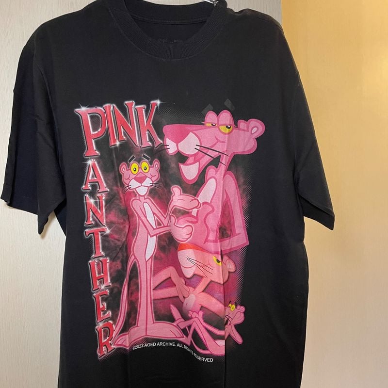 Camiseta Pantera Cor de Rosa Masculina Korova Usado 112084088