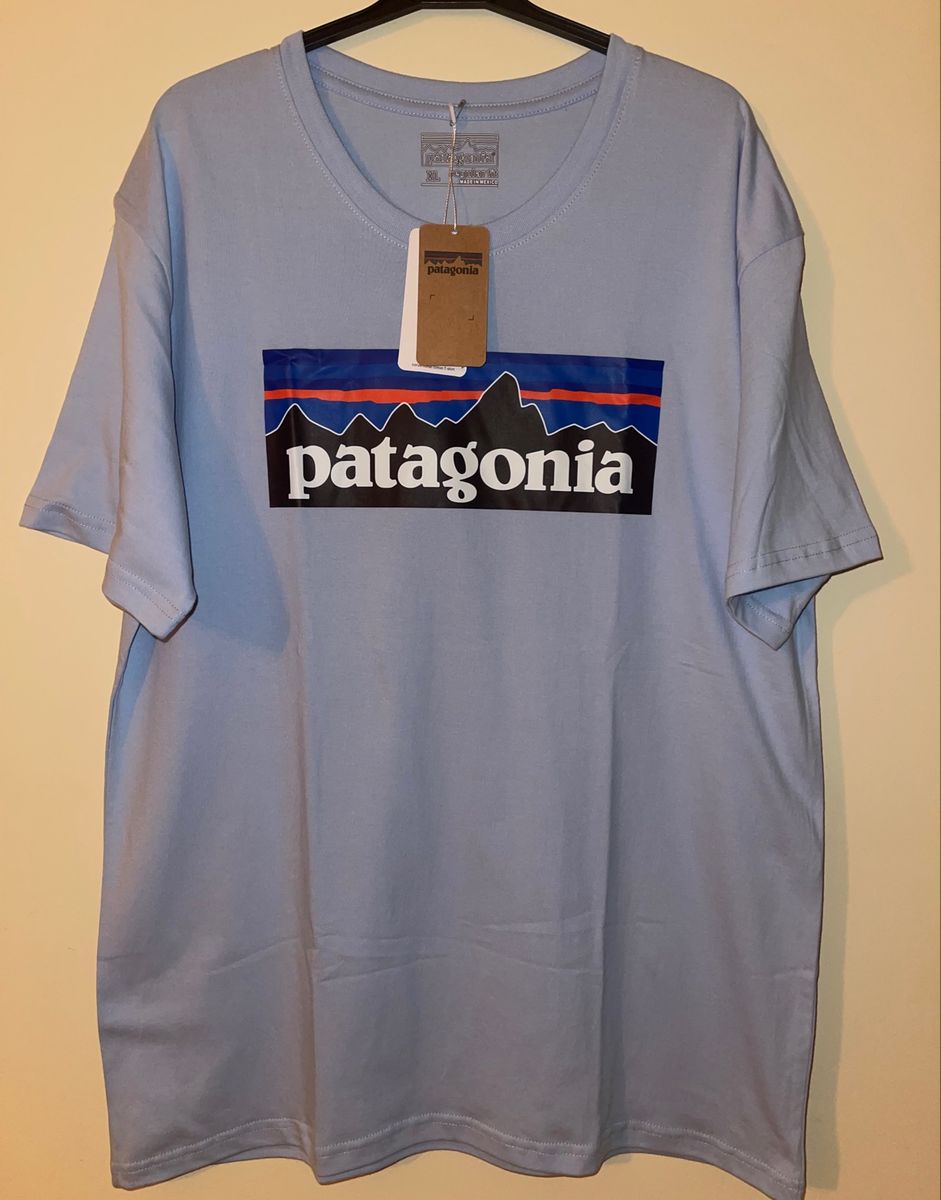 Camiseta best sale patagonia azul