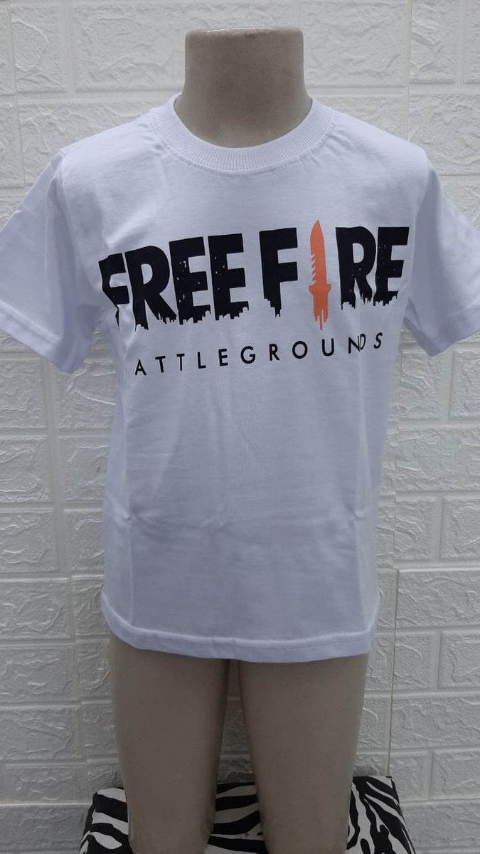 Camiseta Personalizada Free Fire + Nome