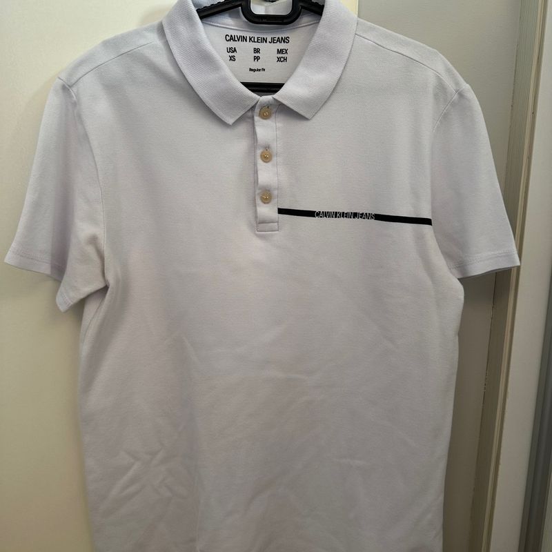 Camiseta Polo Calvin Klein, Camiseta Masculina Calvin Klein Nunca Usado  94264518