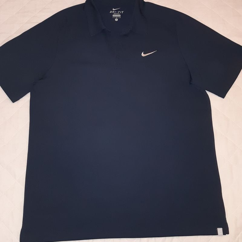 Nike navy cheap blue polo shirt