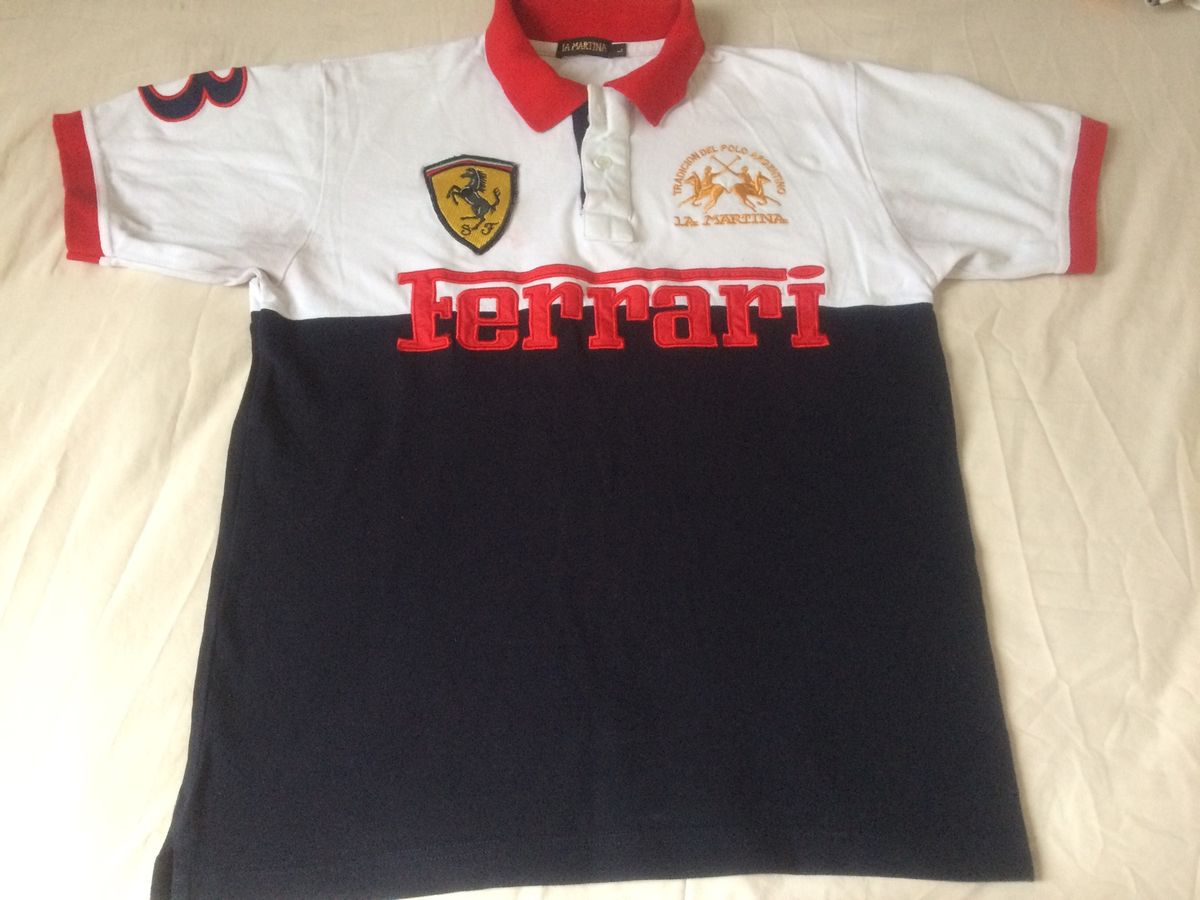 camisa polo masculina ferrari