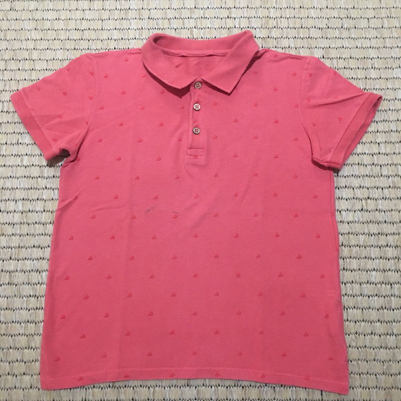 Camiseta Polo Infantil Goiaba Cea C&A Usado 92653680 enjoei
