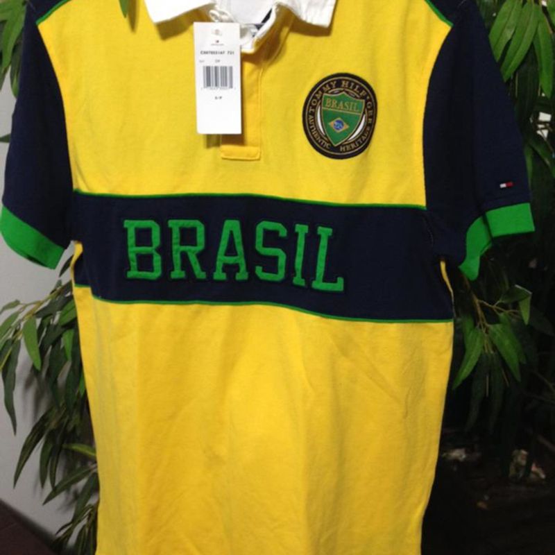 Camiseta Polo Masculina Tommy Hilfiger Brasil em M | Camiseta Masculina Tommy Hilfiger Nunca Usado | enjoei