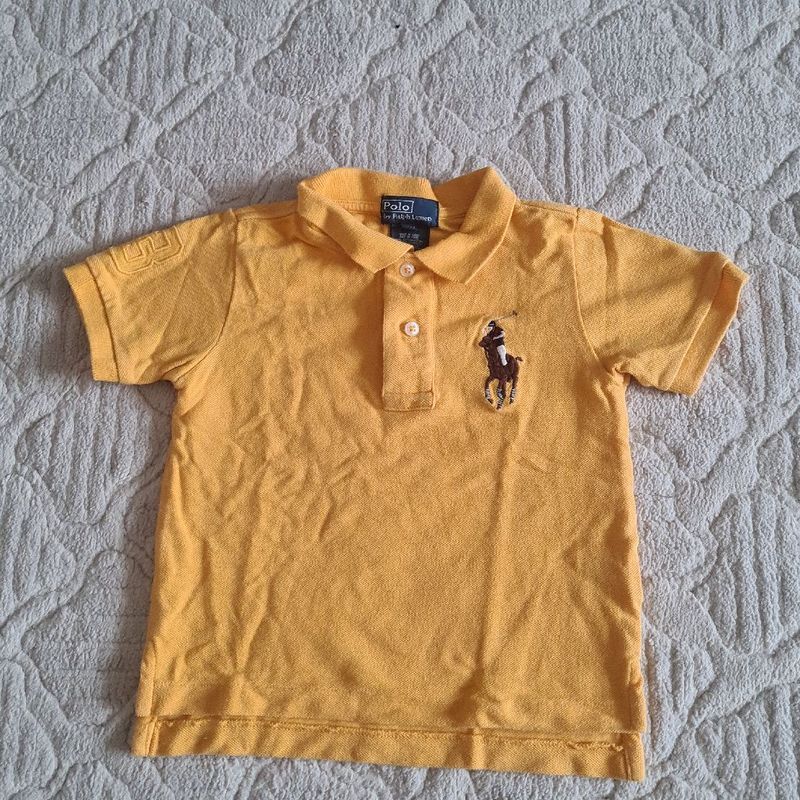 Camisa Polo Ralph Lauren Brasil Amarela - Compre Agora