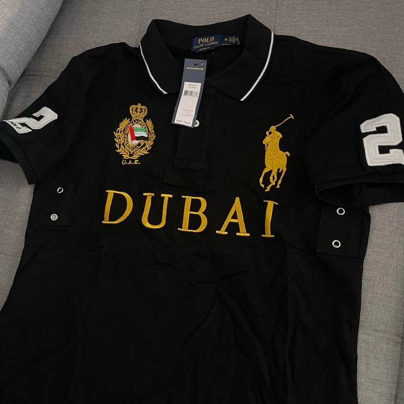 Polo Ralph Lauren DUBAI ポロシャツ 黒 2 Polo Ralph Lauren Dubai UAE #2 Chief Keef Polo Shirt | eBay