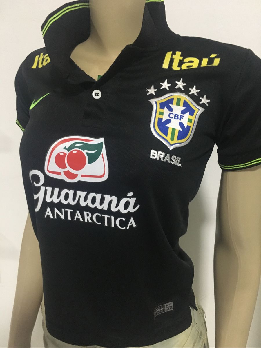 Camiseta Polo Seleção Brasileira | Camiseta Feminina Nike Nunca Usado