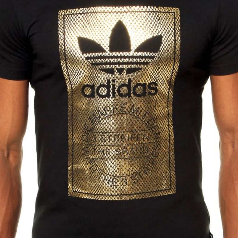 Camiseta best sale adidas dourada