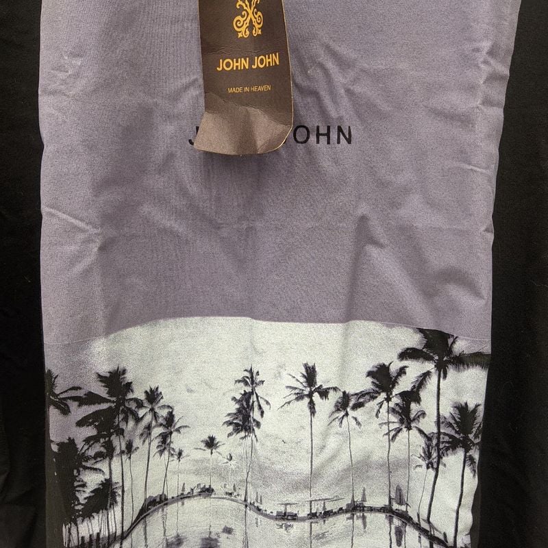 Camiseta John John. Preta.. Tamanho G, Camiseta Masculina John-John Usado  29587051