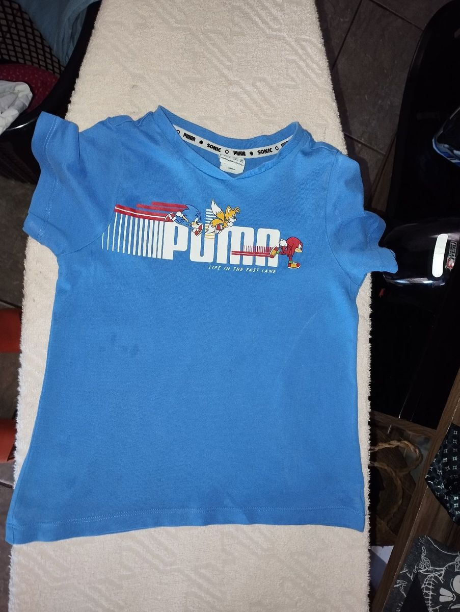 Camiseta Puma Sonic Infantil Puma Usado 106689406 enjoei