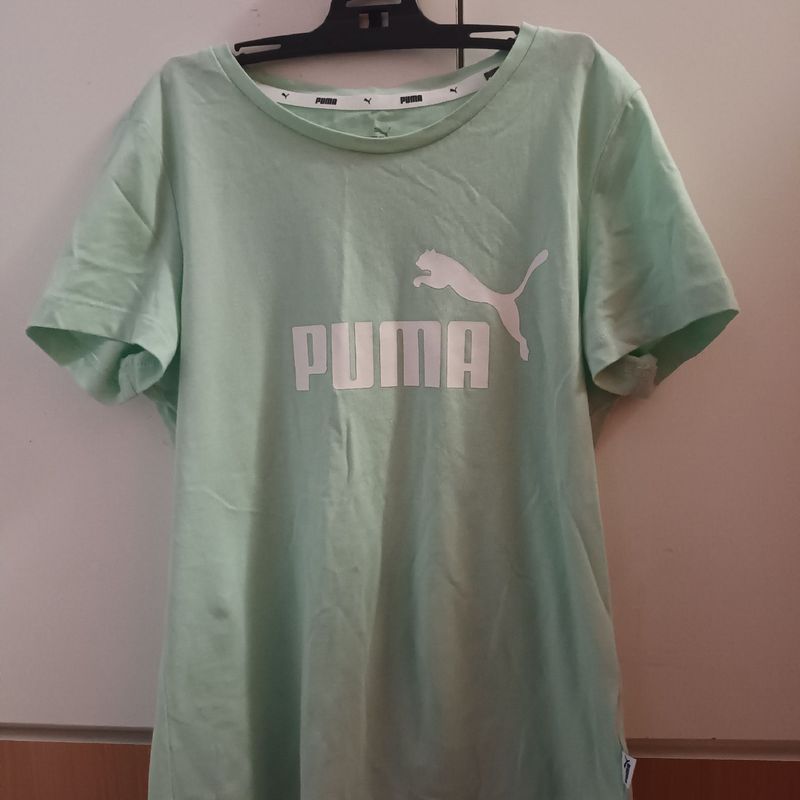 Camiseta puma verde agua sale