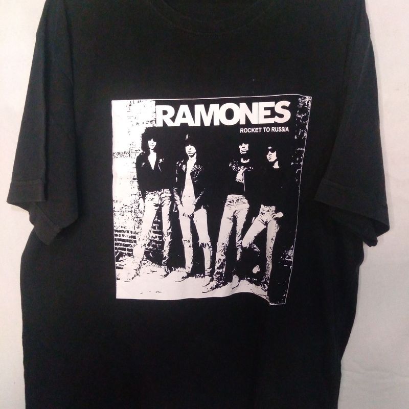 Camiseta Ramones Rocket To Russia Camiseta Masculina Usado