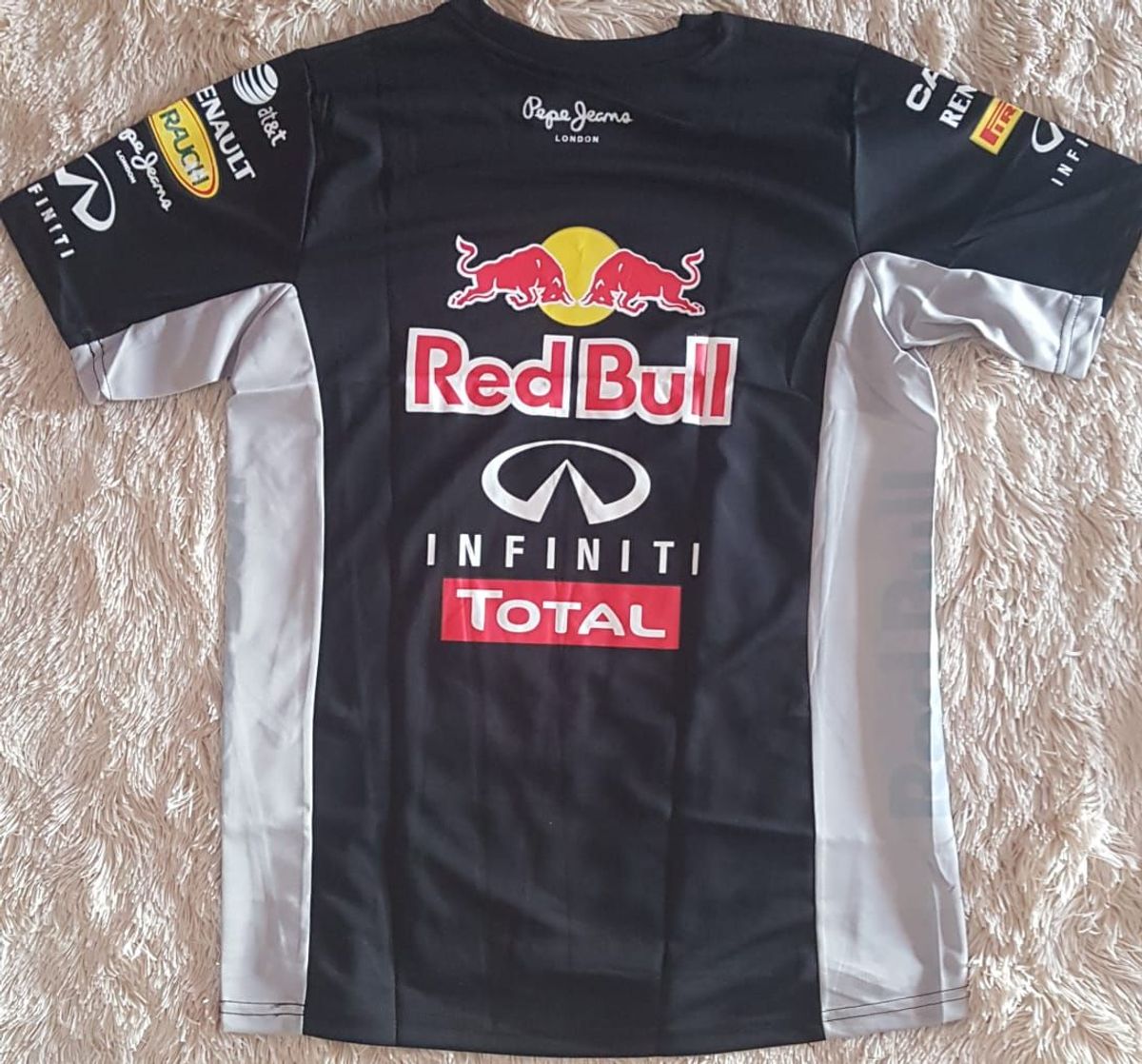 camisa da red bull preta