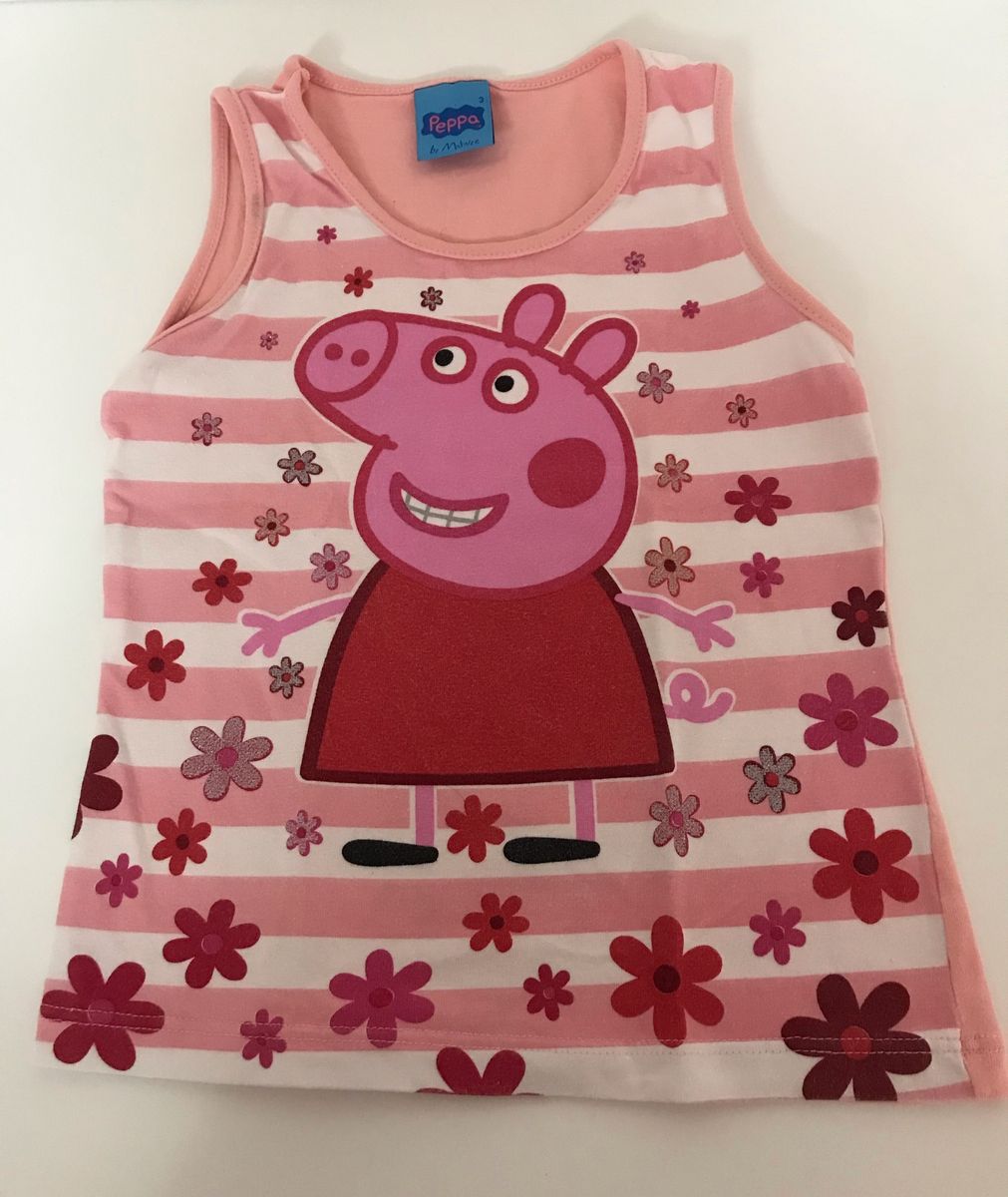 Camiseta Regata Infantil Peppa Pig | Roupa Infantil Menina Malwee Usado 42711709 |