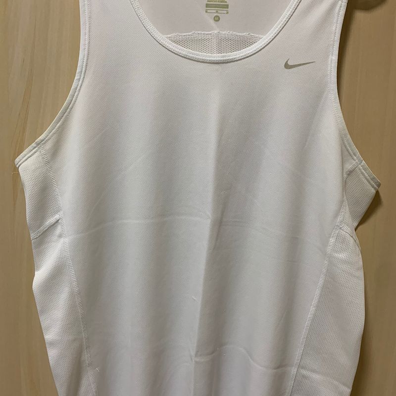 Camiseta Regata Nike Dri-Fit Branco Camiseta Masculina Nike