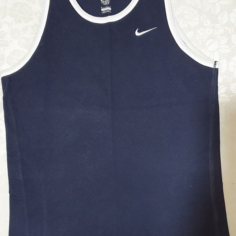 Camiseta Regata Nike Original 100% Algodão Azul Marinho Branca Camiseta  Masculina Nike Usado 64868441 enjoei