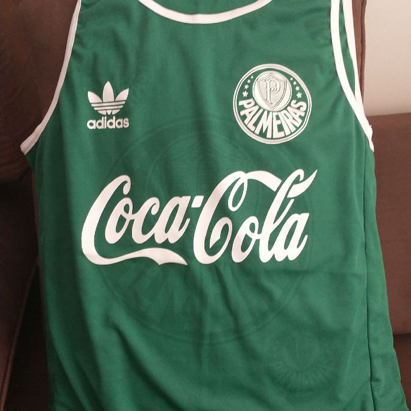 Camiseta Regata Palmeiras Modelo Retrô Coca Cola. | Roupa