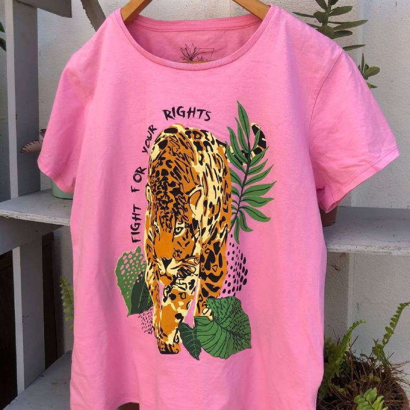 Camiseta Rosa Cea Camiseta Feminina C&A Usado 74453868 enjoei