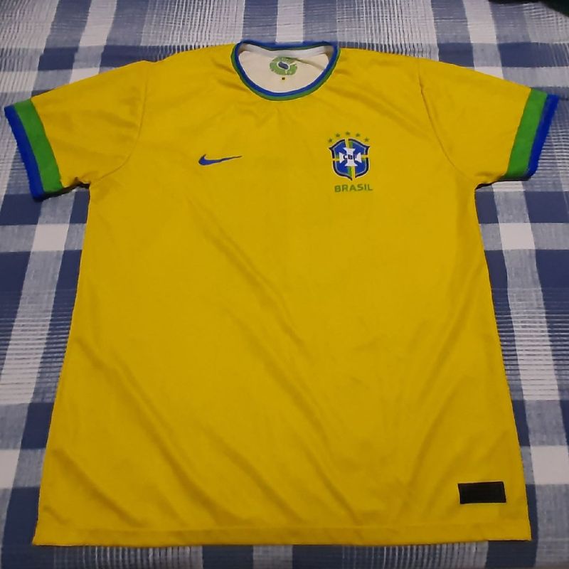 Camiseta Seleção Brasileira Amarela Cbf Tamanho Gg Masculina Camisa Brasil  Futebol, Camiseta Masculina Brasil Usado 96746479