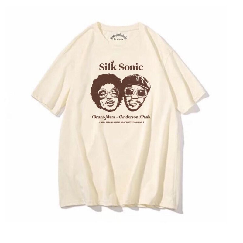 Camiseta Baby look Silk Sonic - Bruno Mars e Anderson Paak - Música - Show  - Pop - Moda