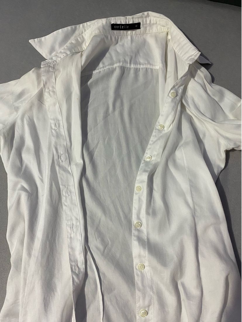 camiseta social branca - camisetas cortelle