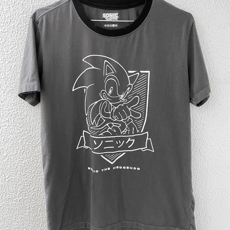 Camiseta - sonic - correndo - raio