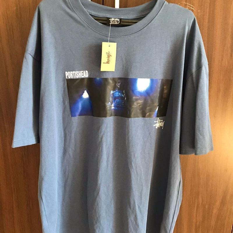 Camiseta Stussy X Portishead Azul | Camiseta Masculina Stussy
