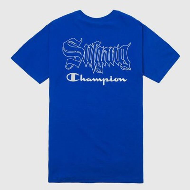 Camiseta Champion Logo Navy Azul - Compre Agora