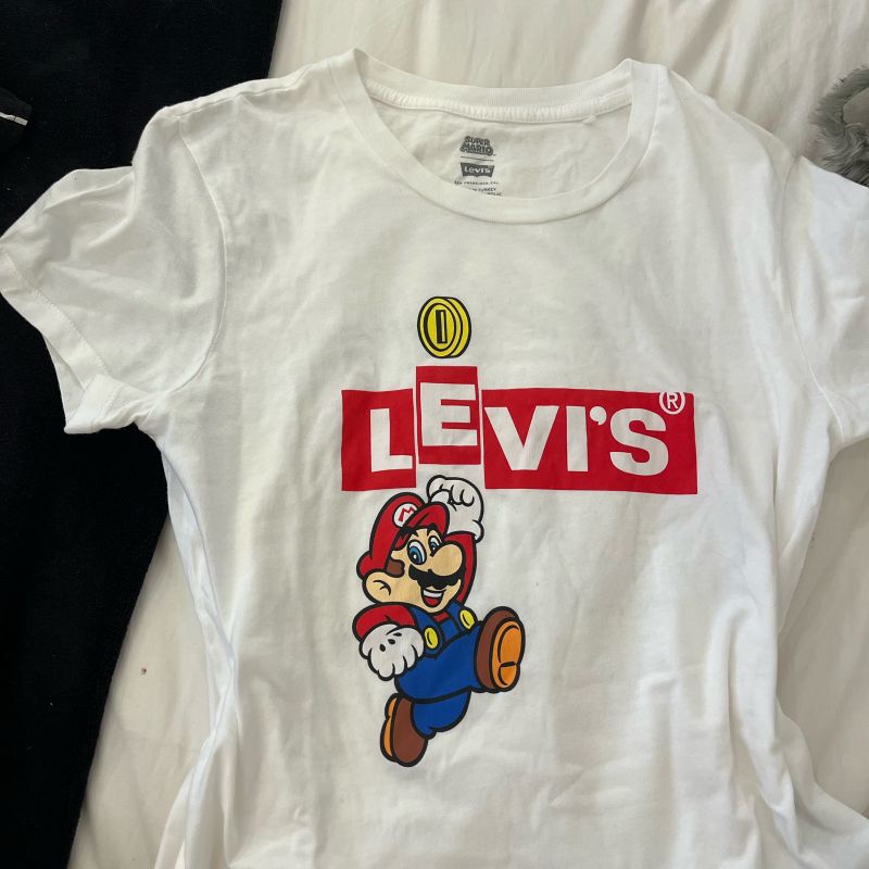 Camiseta super mario levis hot sale