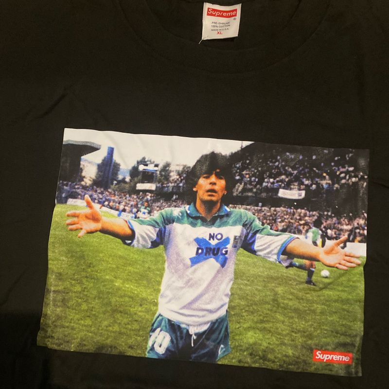 Camiseta Supreme Maradona Preta | Supreme Nunca Usado 109913776