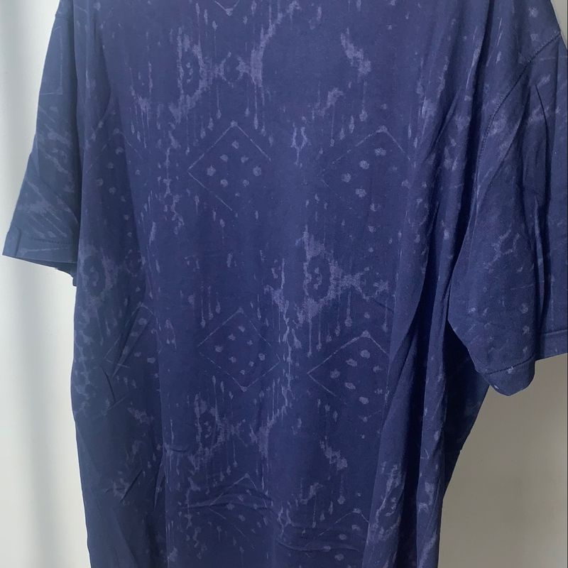 Camiseta T-Shirt Tie Dye Azul Perfeita da Rown