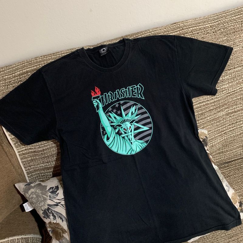 Camiseta Thrasher Original Camiseta Masculina Thrasher Usado