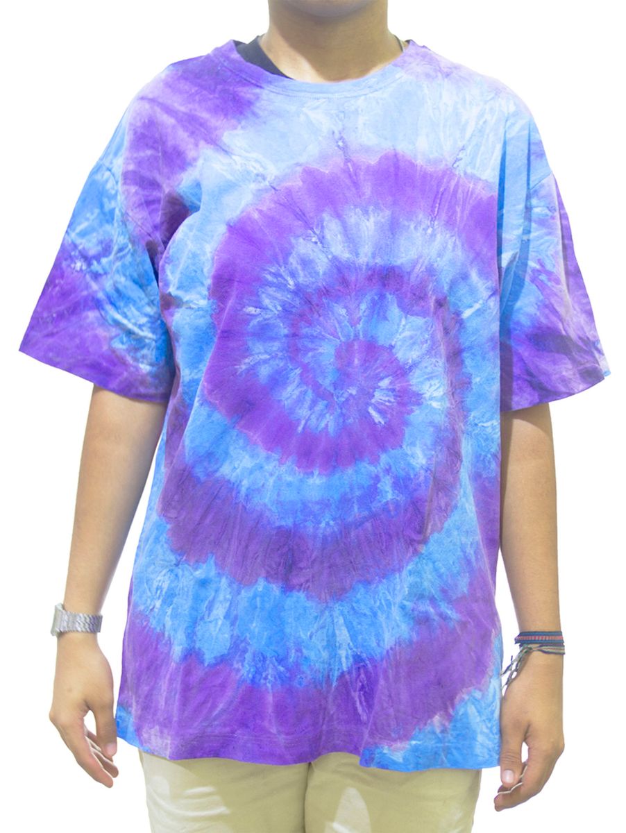 camiseta tie dye azul