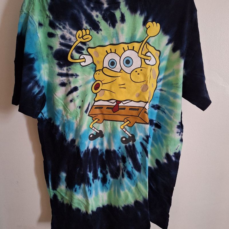 Camiseta Tie Dye Bob Esponja ( Riachuelo), Camiseta Masculina Riachuelo  Usado 94207365