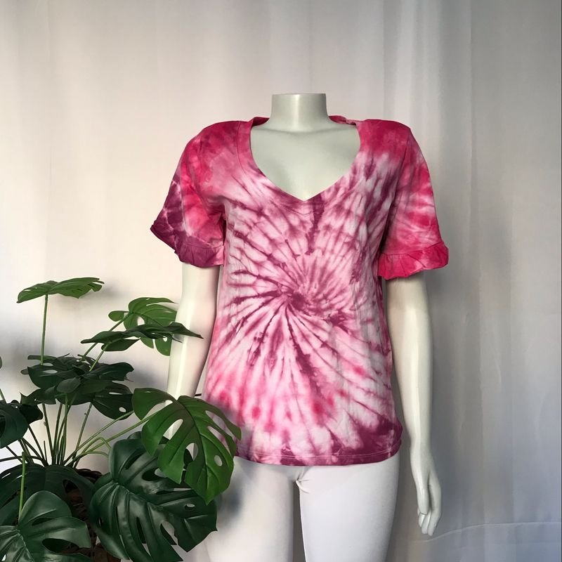 Camiseta Tie Dye Pink Moth