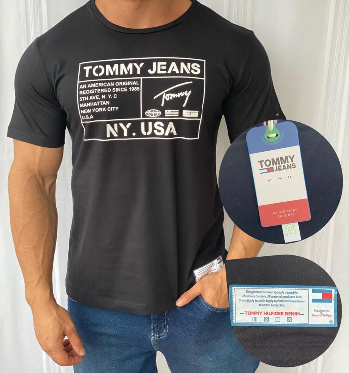 camiseta tommy hilfiger denim